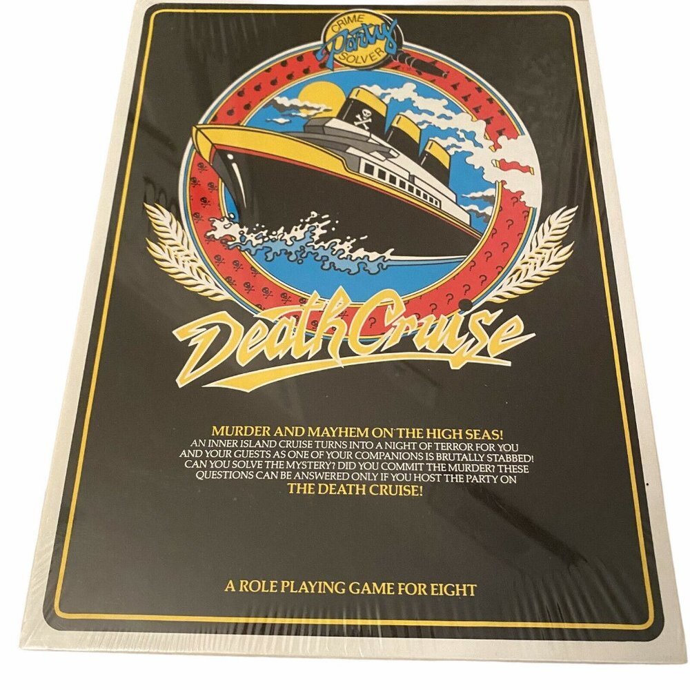 Crime Solver Party Game : Death Cruise - Murder  Mayhem Role Playing New Board
